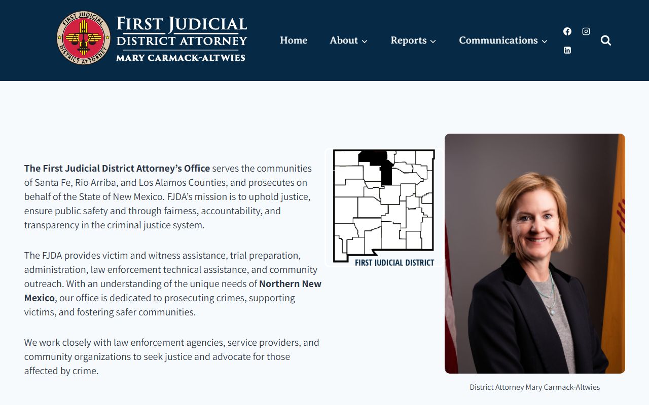 Los Alamos County District Court First Judicial District Attorney website