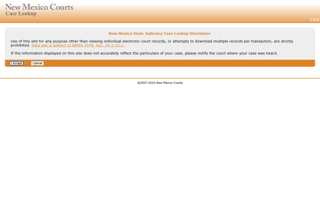 Los Alamos County Court records New Mexico Case Lookup portal