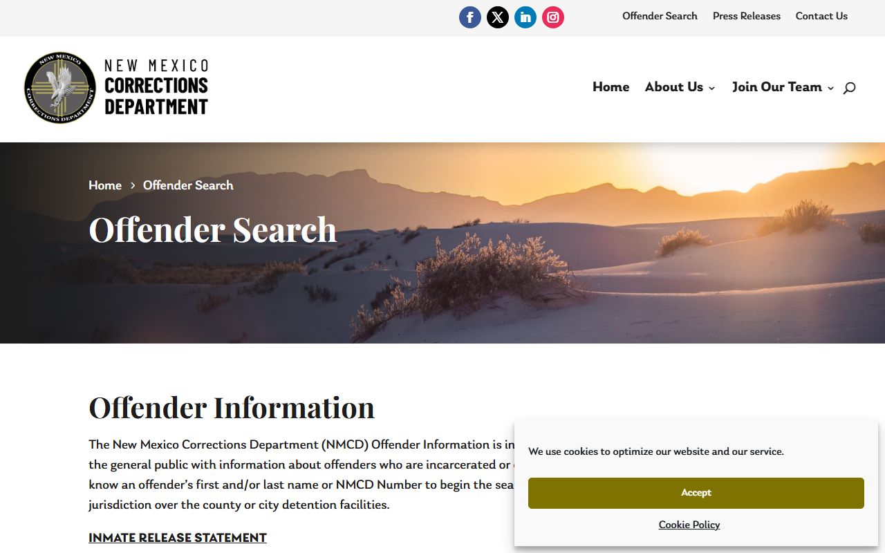 Los Alamos County inmate search NMCD offender lookup