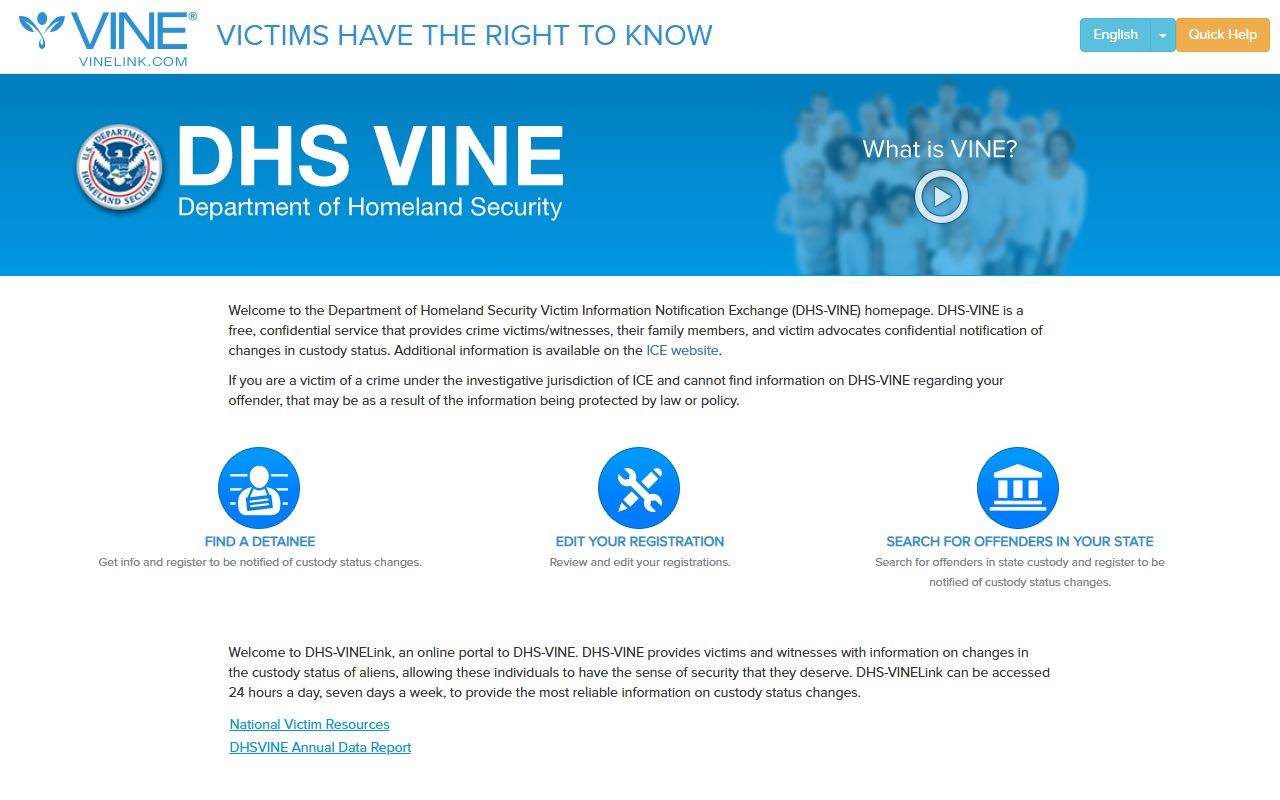 Los Alamos County inmate search VINE custody notification portal