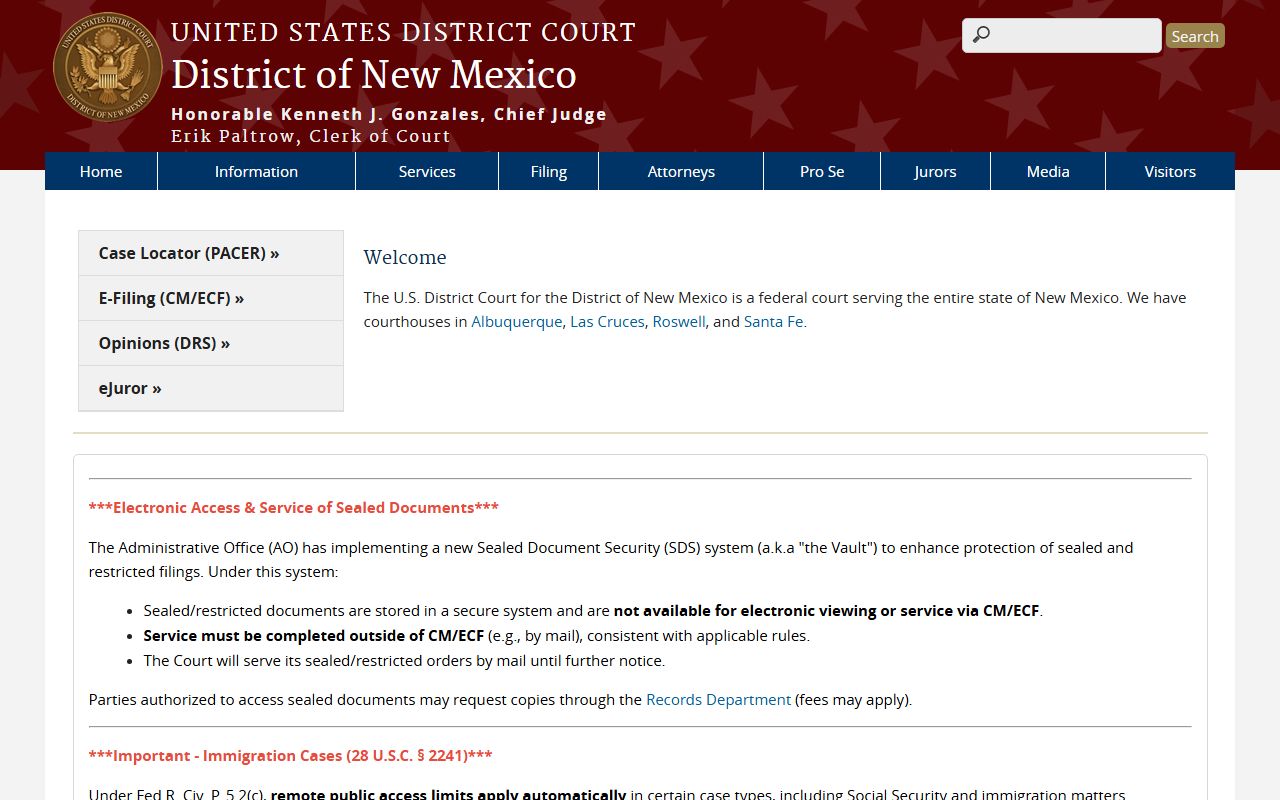 Los Alamos County probate records federal court distinction